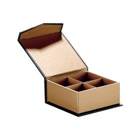 Квадратна картонена кутия за шоколадови бонбони, с магнитно затваряне и UV печат 7,5x7,5x3,5cm, PC190SK