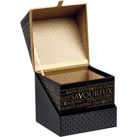 Квадратна картонена кутия "Savoureux", 12.5x11x10.5 см, SV300S