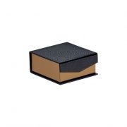 Box Square Cardboard, chocolates, removable brace copper / black / UV Printing with magnetic closure 7,5x7,5x3,5cm, PC190SK