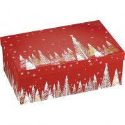 Правоъгълна картонена кутия &quot;Happy Holidays&quot; 33x21x12cm, BF389M