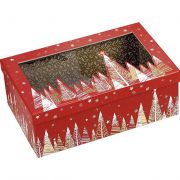 Правоъгълна картонена кутия &quot;Happy Holidays&quot; 33x21x12cm, BF380M