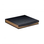 Box Square Cardboard, chocolates, 4 rows, copper / black / UV Printing with magnetic closure  15,5x15,5x3,3cm, PC190MK