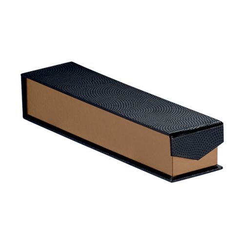 Box Square Cardboard, chocolates, 1 row copper / black / UV Printing with magnetic closure 17,5x4,5x3,5cm, PC190SLK