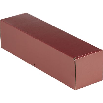 Картонена кутия за вино,  за една бутилка крафт/бордо; 9 x 9 x 34 cm, GV012-1BR