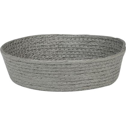 Paper Rope Panner, Oval, Grey, D27x7cm, PR02MG