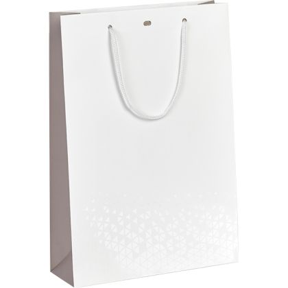 LIGHTS AND SHADOWS Paper Bag, UV Printing, White/Brown, 3 Bottles, 27x9x39cm, SB656-3B