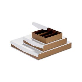 Box Square Cardboard, Chocolates, 4 rows, copper / white / UV Printing , magnetized closure  15,5x15,5x3,3cm, PC200MW