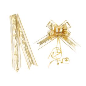 Knot to pull gold color - pack of 10 pieces 5x76cm, ACC18OR