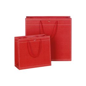 Червена подаръчна хартиена торбичка 25x10x22cm, SB012PR