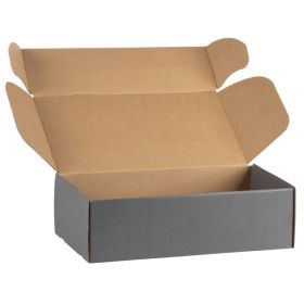 Правоъгълна картонена кутия, крафт и сиво,  33x18,5x9,5см, CV507PG