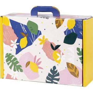 Правоъгълна картонена кутия тип "куфарче" CITRUS GARDEN 34,2x25x11,5 cm, CV046M
