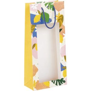 Хартиена торбичка за 2 бутилки, CITRUS GARDEN 18x9x39 cm, SB615-2B