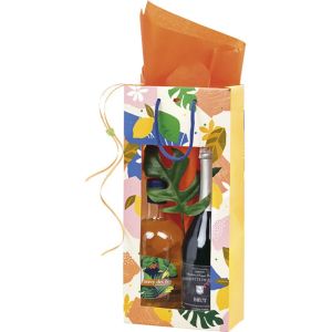 Хартиена торбичка за 2 бутилки, CITRUS GARDEN 18x9x39 cm, SB615-2B