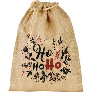 Чанта от зебло "HOHOHO" черно/червено, 20.0 x 30.0 cm, TJ23P-HO