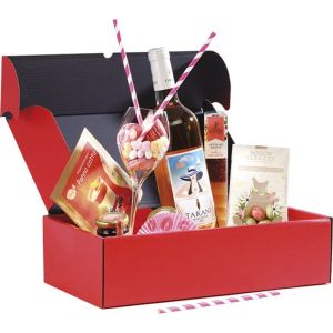 Rectangular cardboard box, semi-automatic, RED CARPET, 33.0x18.5x9.5 cm, CPV002P-TR